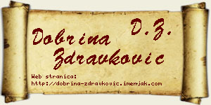 Dobrina Zdravković vizit kartica